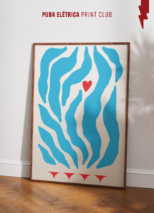 Arte Abstrata com Propósito: O Equilíbrio entre Azul e Vermelho